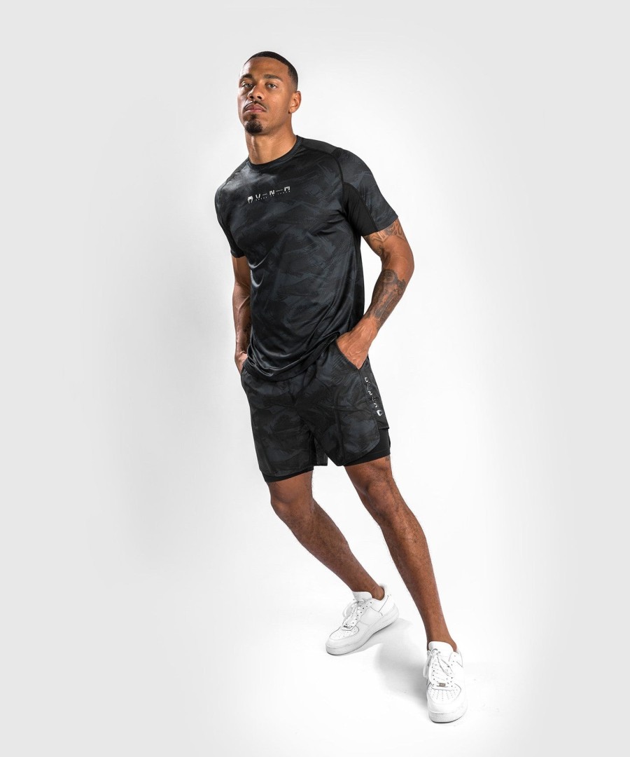 koszulka venum electron 3.0 dry tech – krótki rękaw – czarna