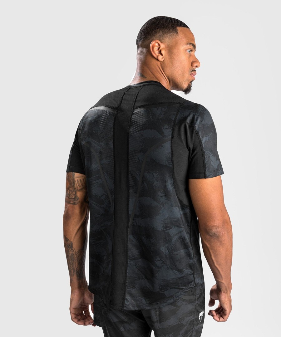 koszulka venum electron 3.0 dry tech – krótki rękaw – czarna