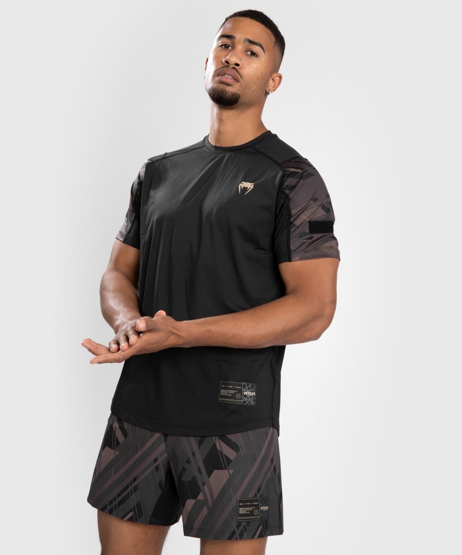 koszulka venum tecmo 2.0 dry tech – czarno-brązowa
