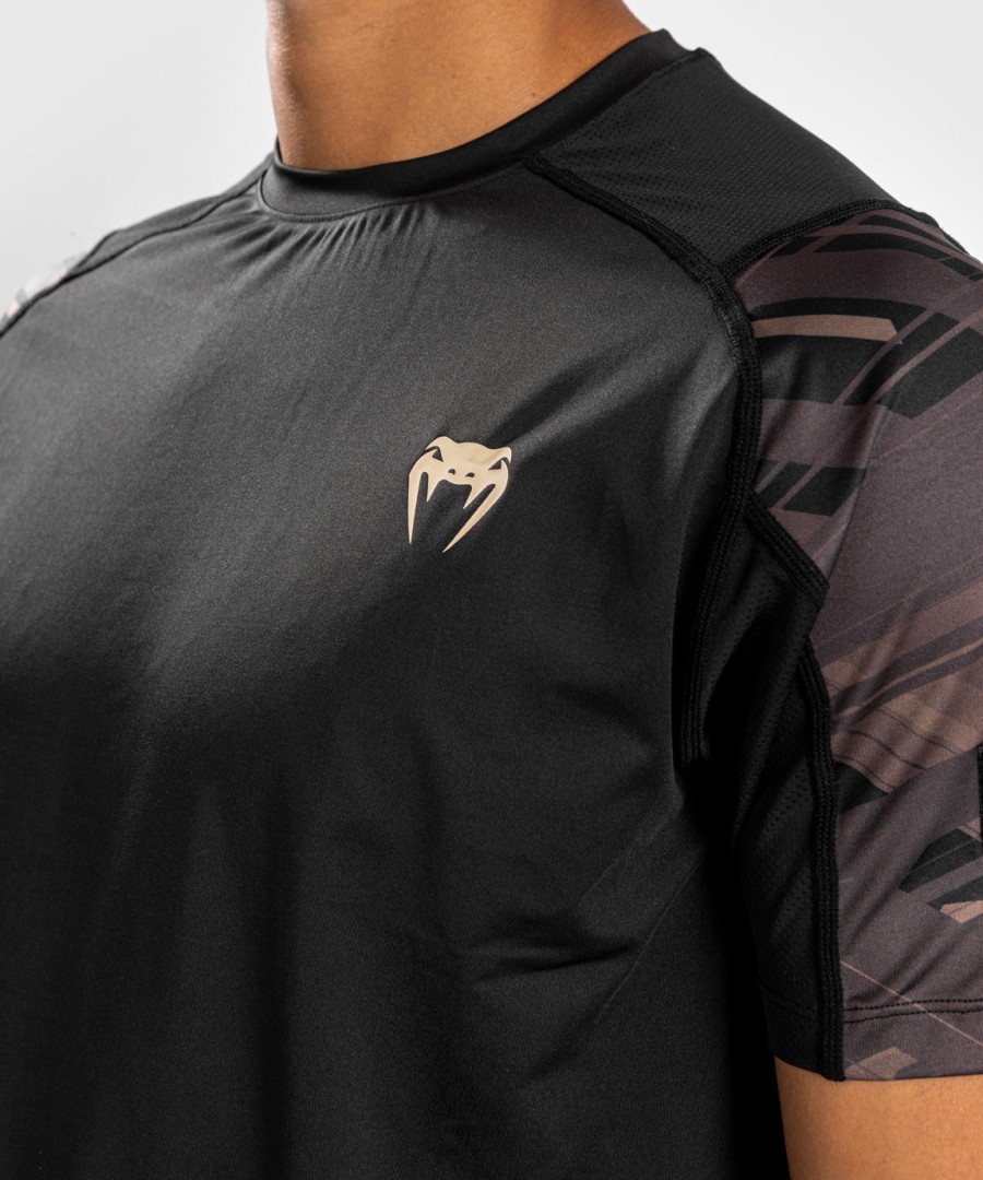 koszulka venum tecmo 2.0 dry tech – czarno-brązowa
