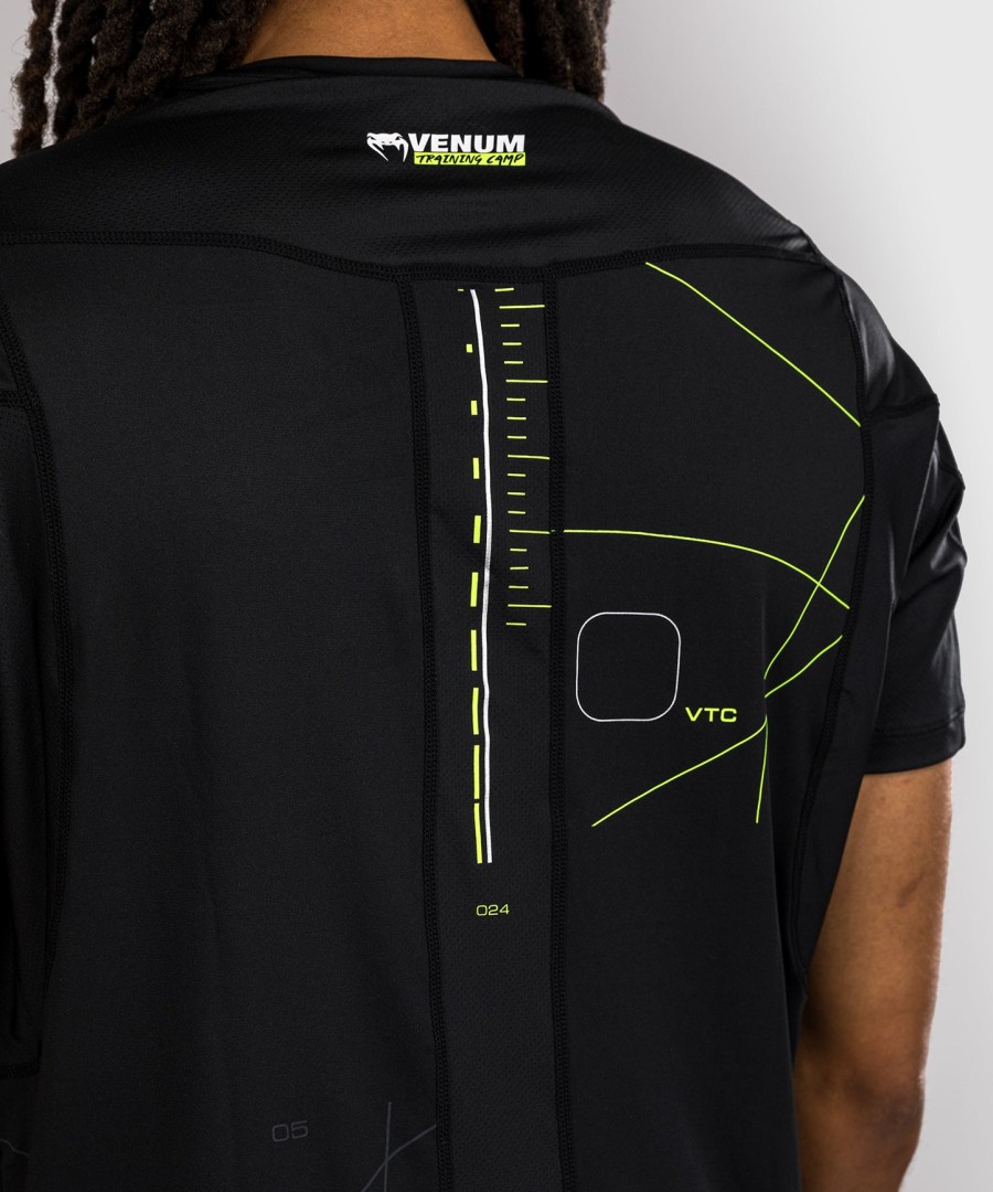 koszulka venum training camp 4.0 dry tech – czarnaneonowozielona
