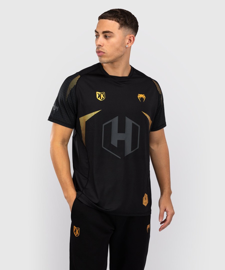 koszulka mma fk x venum hexagone – czarno-złota