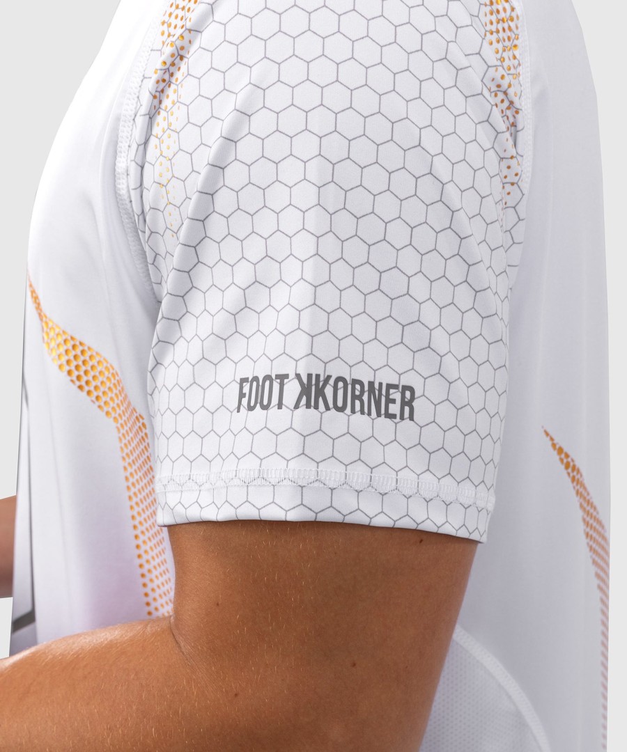 koszulka mma fk x venum hexagone – biało-złota