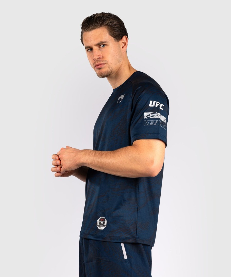koszulka męska dry-tech ufc fusion by venum fight week w kolorze oceanicznym niebieskim