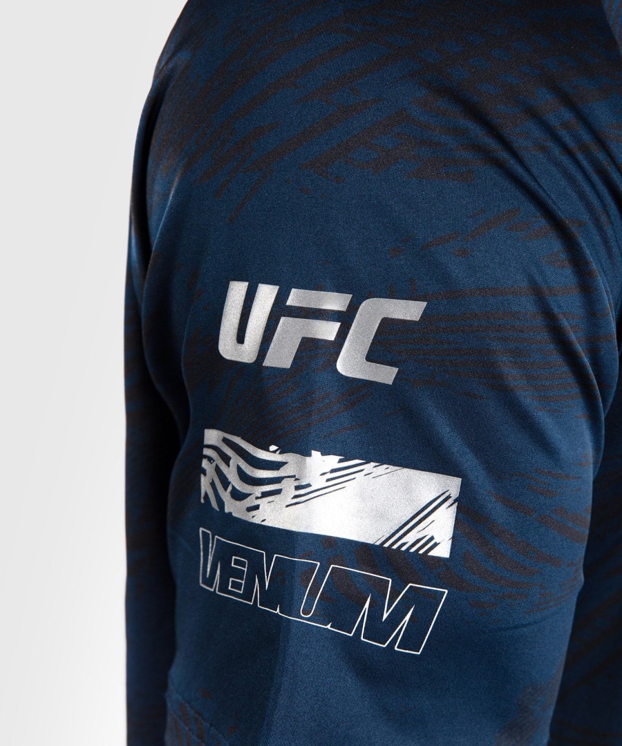 koszulka męska dry-tech ufc fusion by venum fight week w kolorze oceanicznym niebieskim