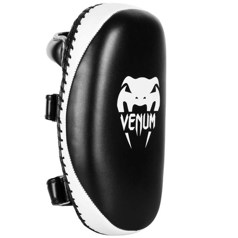 nakładki venum light kick pads – skóra skintex – czarnelód para