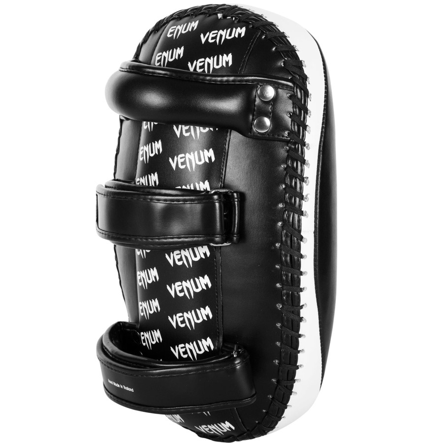 nakładki venum light kick pads – skóra skintex – czarnelód para