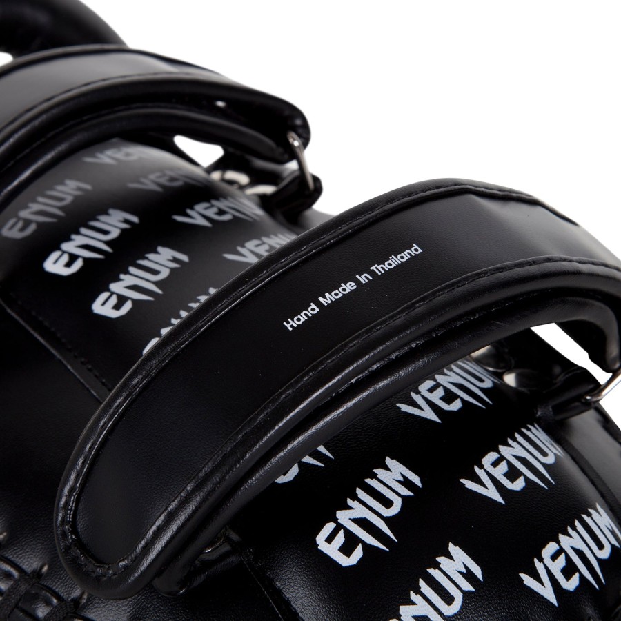 nakładki venum light kick pads – skóra skintex – czarnelód para