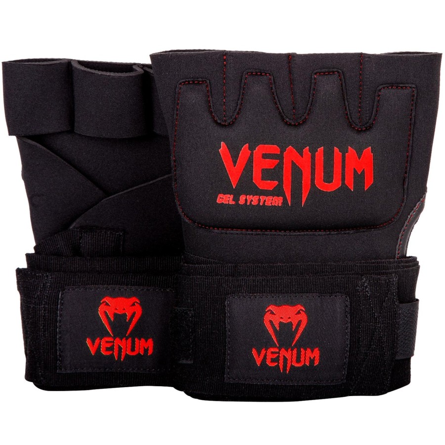 venum gel kontact quick wraps - czarno-czerwony