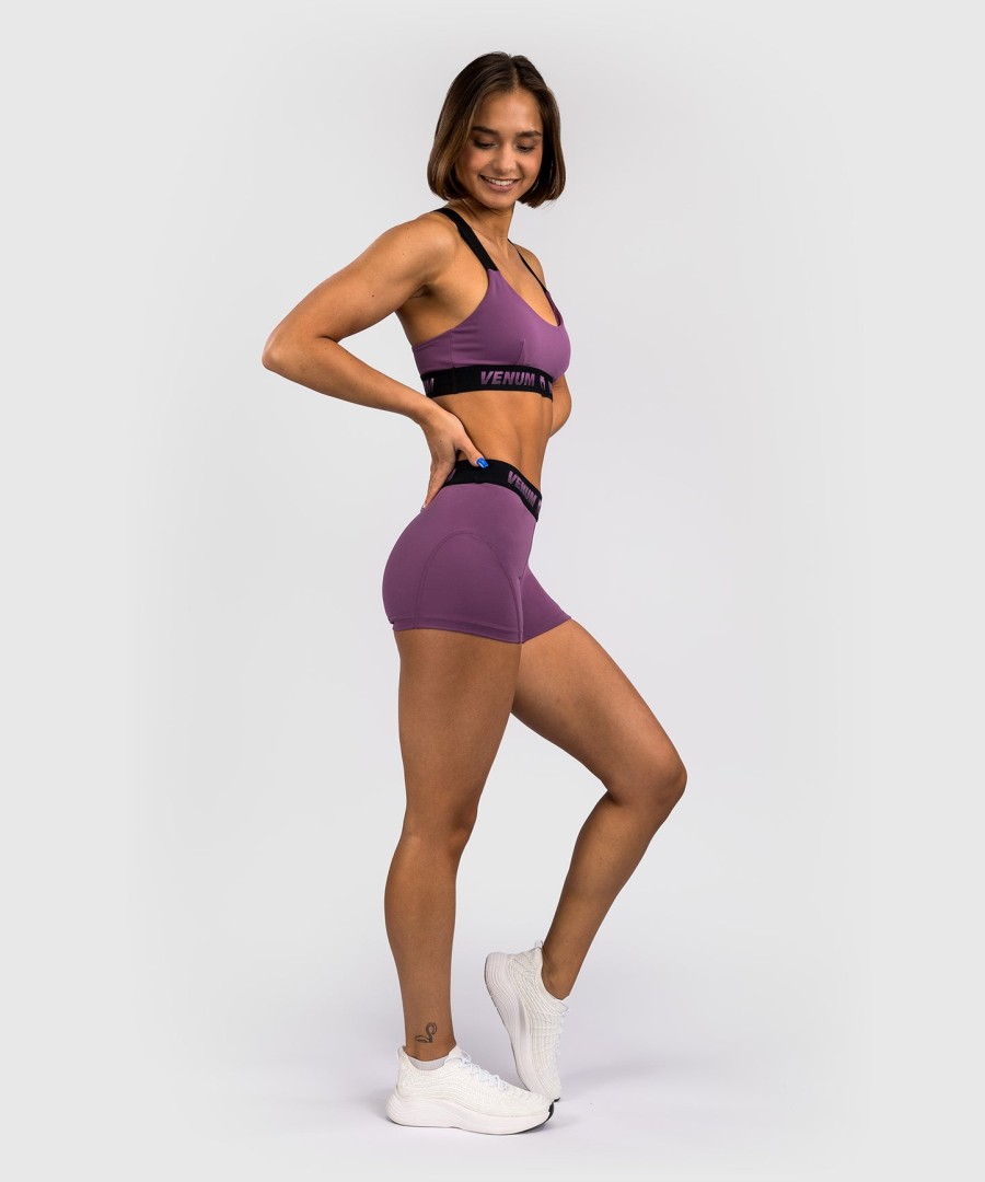 damskie spodenki venum elevate vale tudo - liliowe