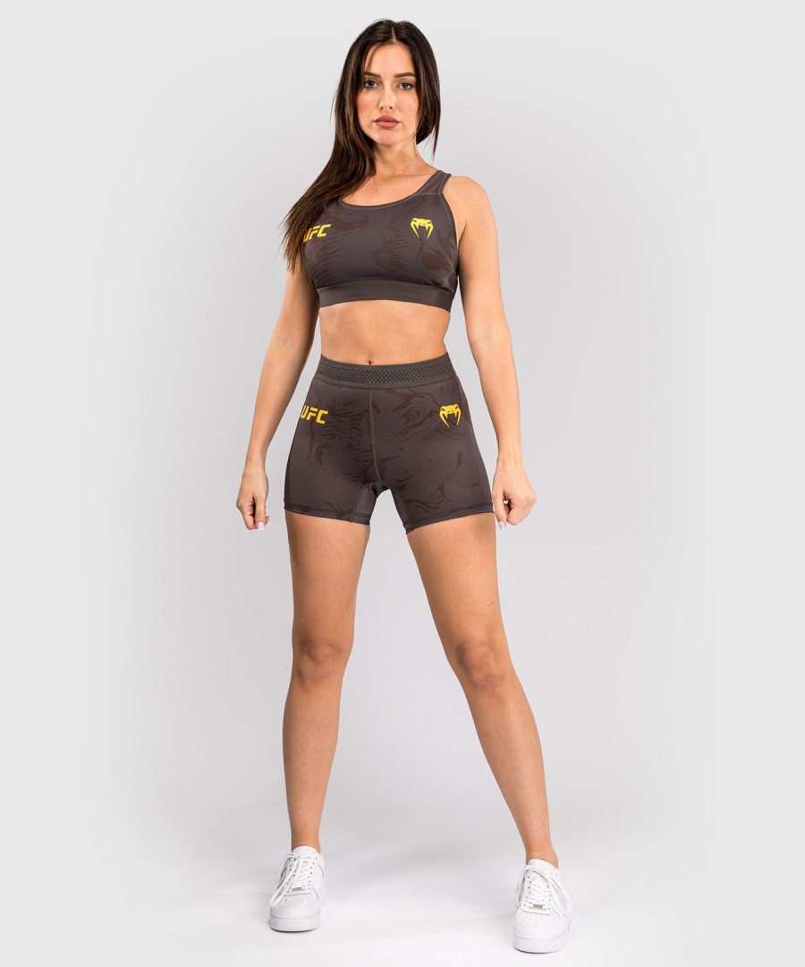ufc fusion by venum fight week women vale tudo short - earthen brown