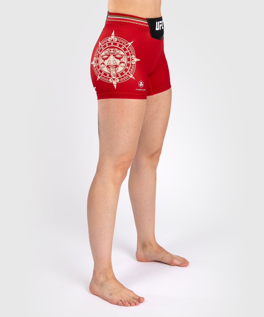 spodenki damskie vale tudo noche ufc by venum authentic fight night - short fit - red