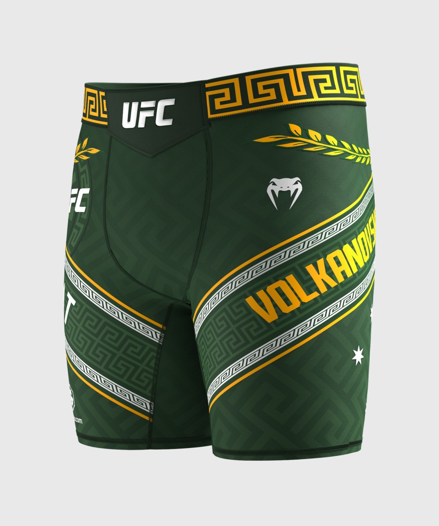 męskie spodenki ufc unrivaled firmy venum green alexander volkanovski vale tudo