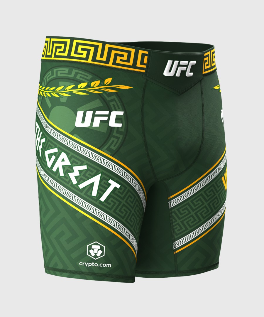 męskie spodenki ufc unrivaled firmy venum green alexander volkanovski vale tudo