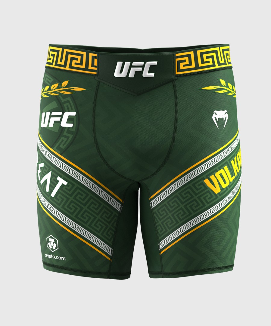 męskie spodenki ufc unrivaled firmy venum green alexander volkanovski vale tudo