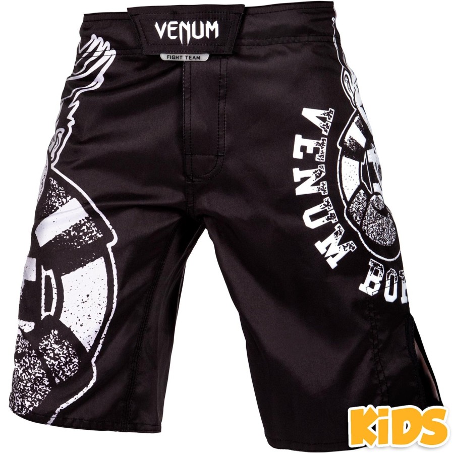 spodenki bokserskie venum born to fight kids – czarno-białe