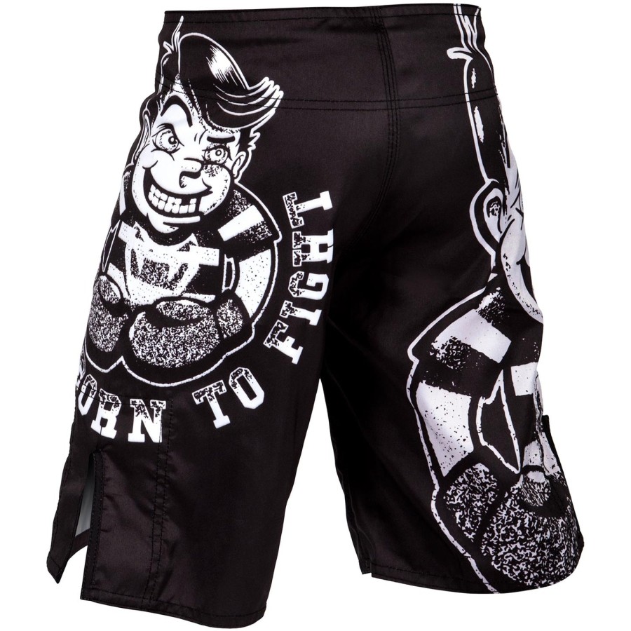 spodenki bokserskie venum born to fight kids – czarno-białe