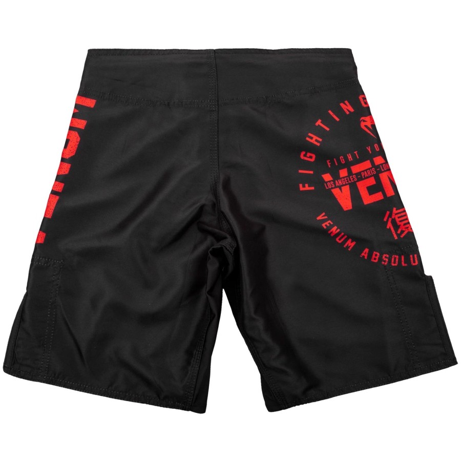spodenki bokserskie venum signature kids fightshorts – czarno-czerwone