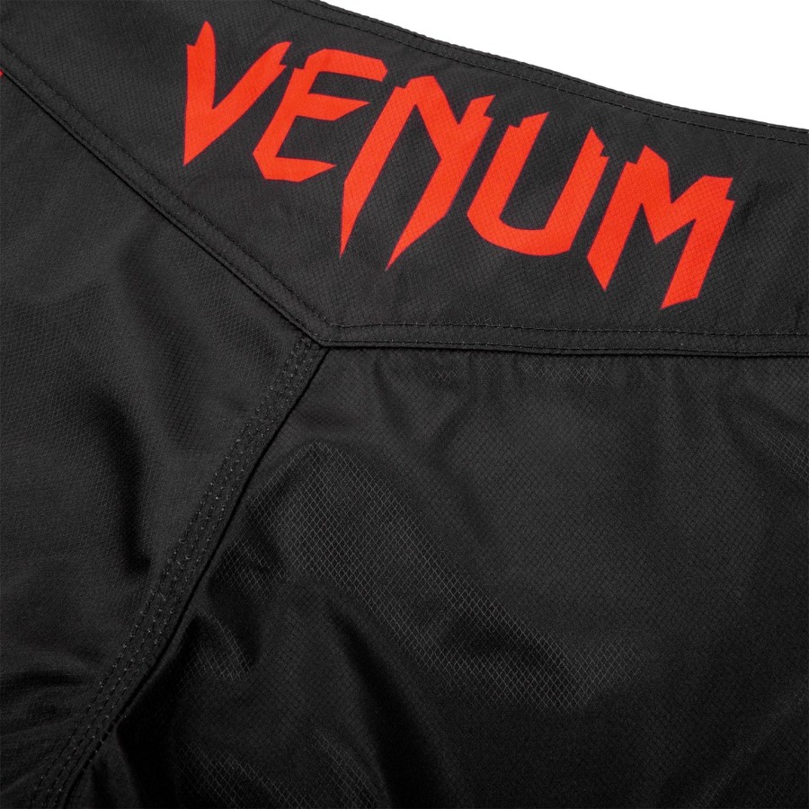 spodenki bokserskie venum signature kids fightshorts – czarno-czerwone