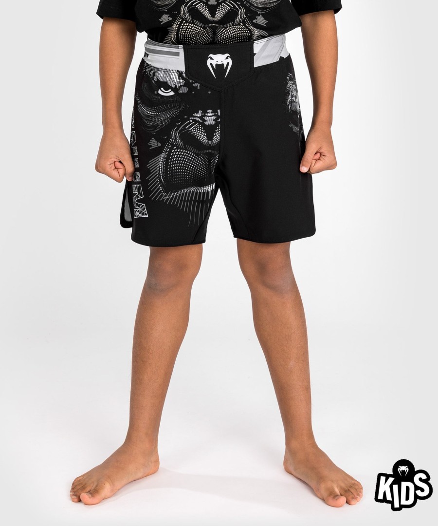 spodenki bokserskie venum gorilla jungle kids fightshorts – czarno-białe