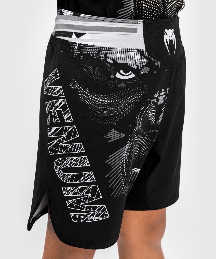 spodenki bokserskie venum gorilla jungle kids fightshorts – czarno-białe