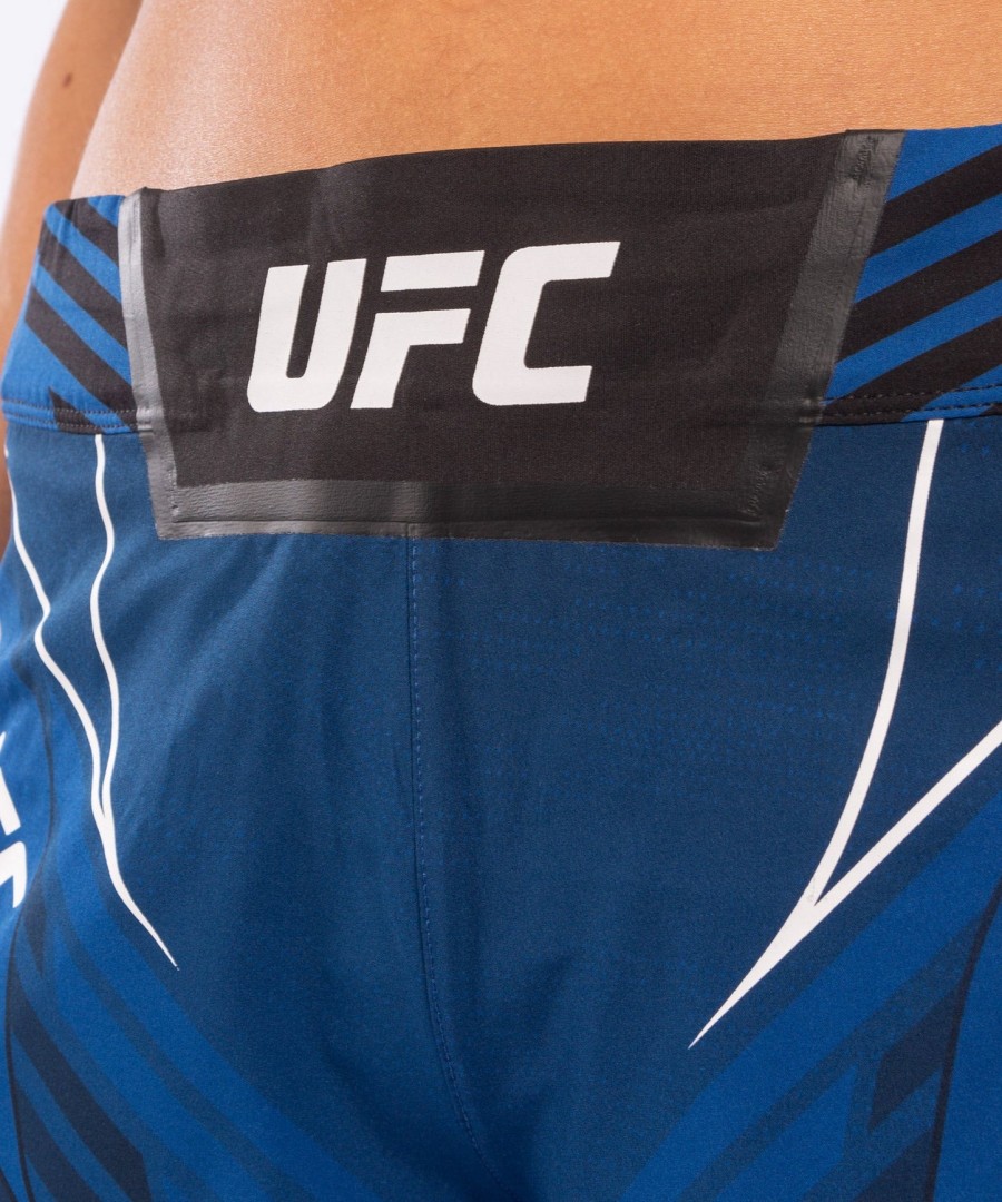 damskie spodenki ufc venum authentic fight night – krótki krój – niebieskie