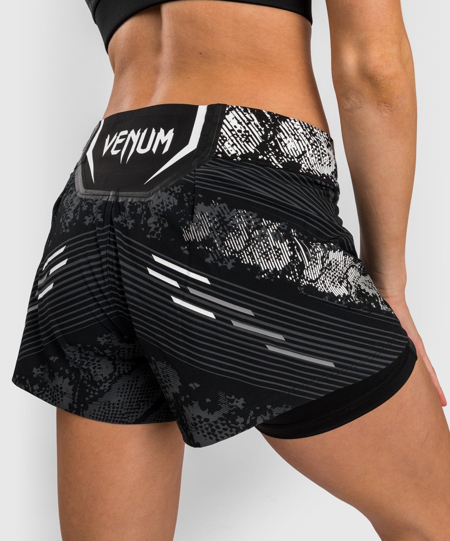 ufc adrenaline by venum spersonalizowane autentyczne spodenki fight night dla kobiet - czarne