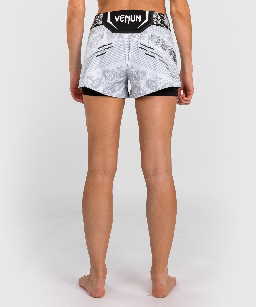 ufc adrenaline by venum authentic fight night women fight short - białe