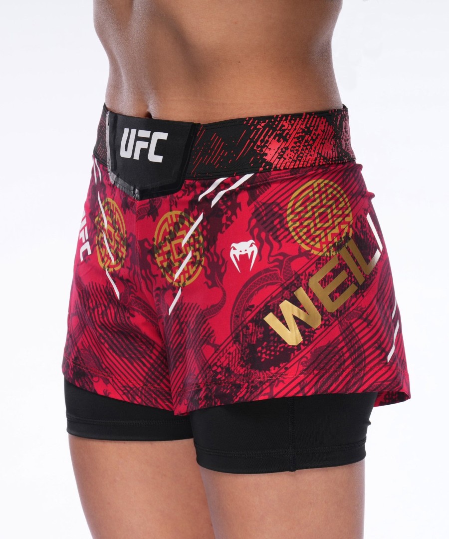 kobiety ufc unrivaled z venum red zhang weili walka krótka