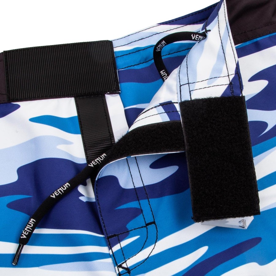 spodenki bojowe venum wave camo – niebieskie