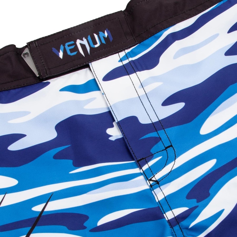 spodenki bojowe venum wave camo – niebieskie