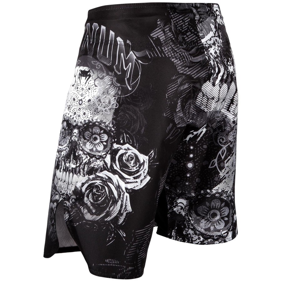 spodenki bokserskie venum santa muerte 3.0 – czarno-białe