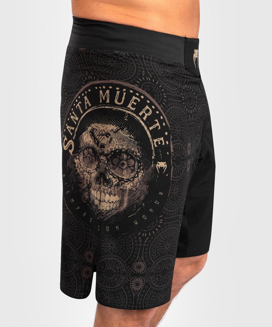 venum santa muerte dark side - spodenki bokserskie - czarno-brązowe