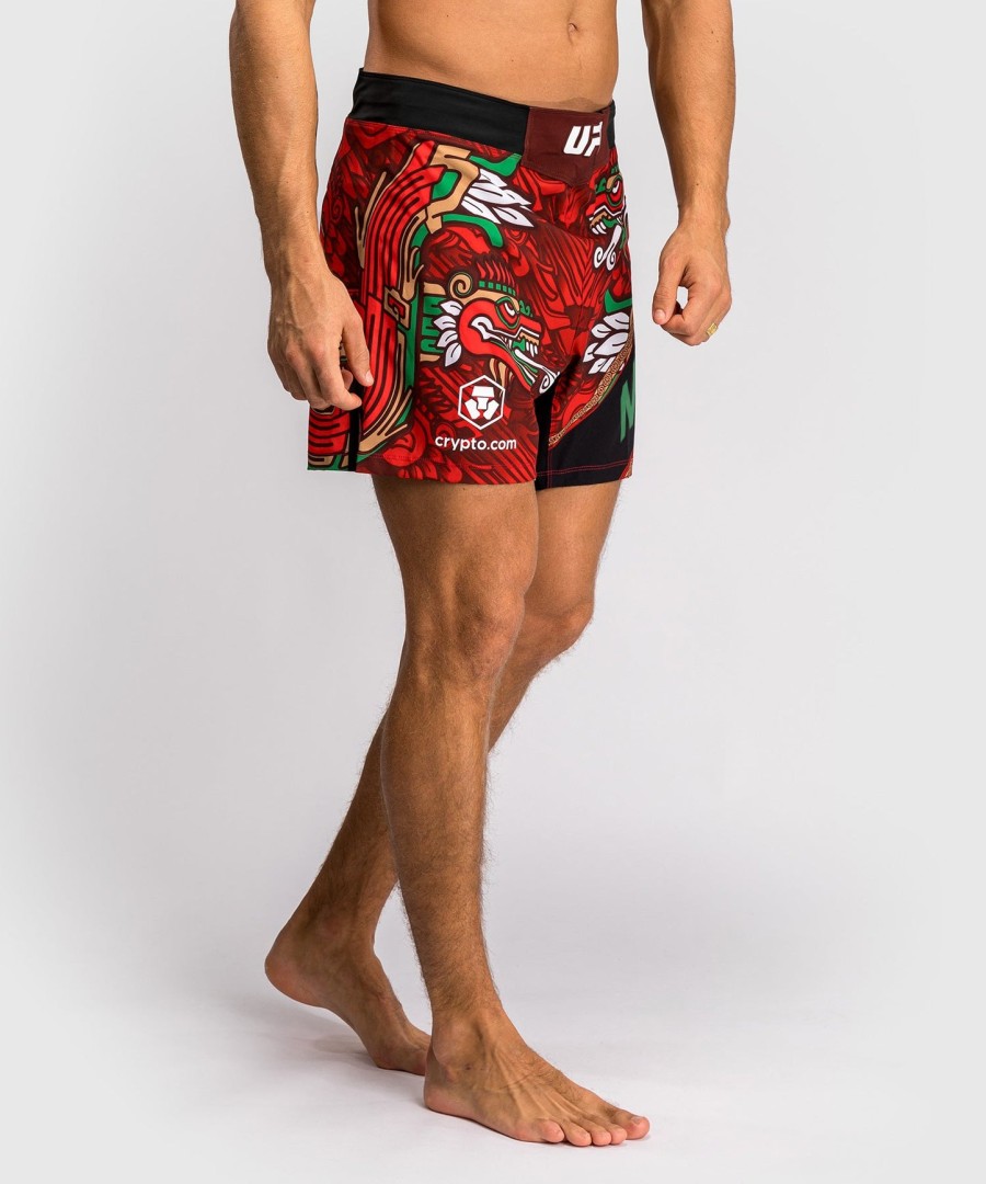 męskie spodenki ufc unrivaled marki venum red brandon moreno short fit fight short