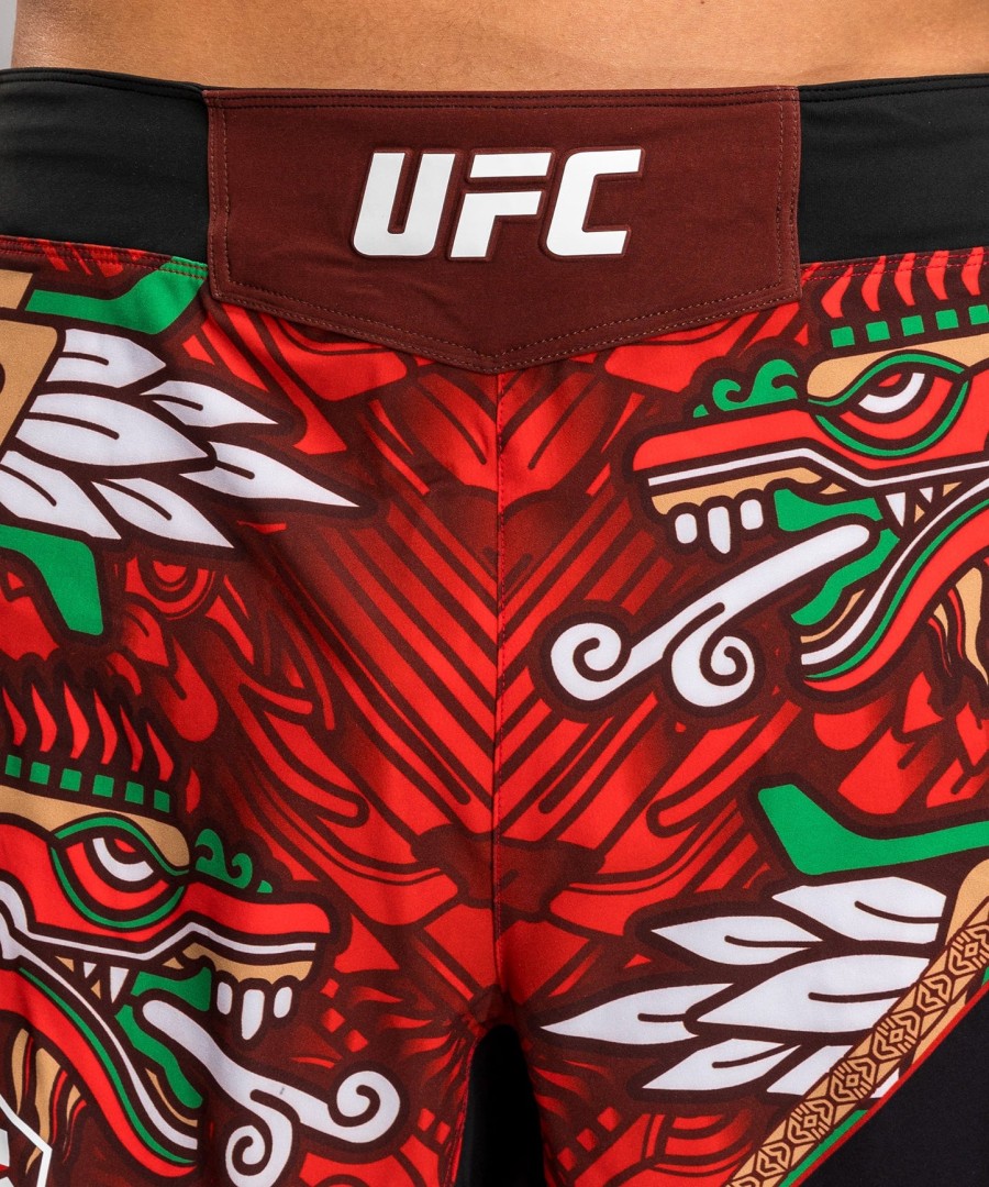 męskie spodenki ufc unrivaled marki venum red brandon moreno short fit fight short