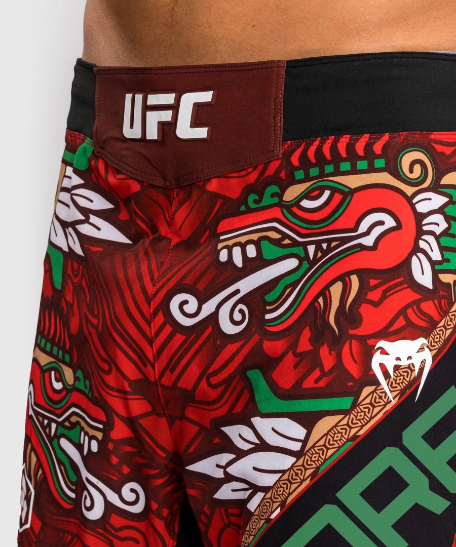 męskie spodenki ufc unrivaled marki venum red brandon moreno short fit fight short