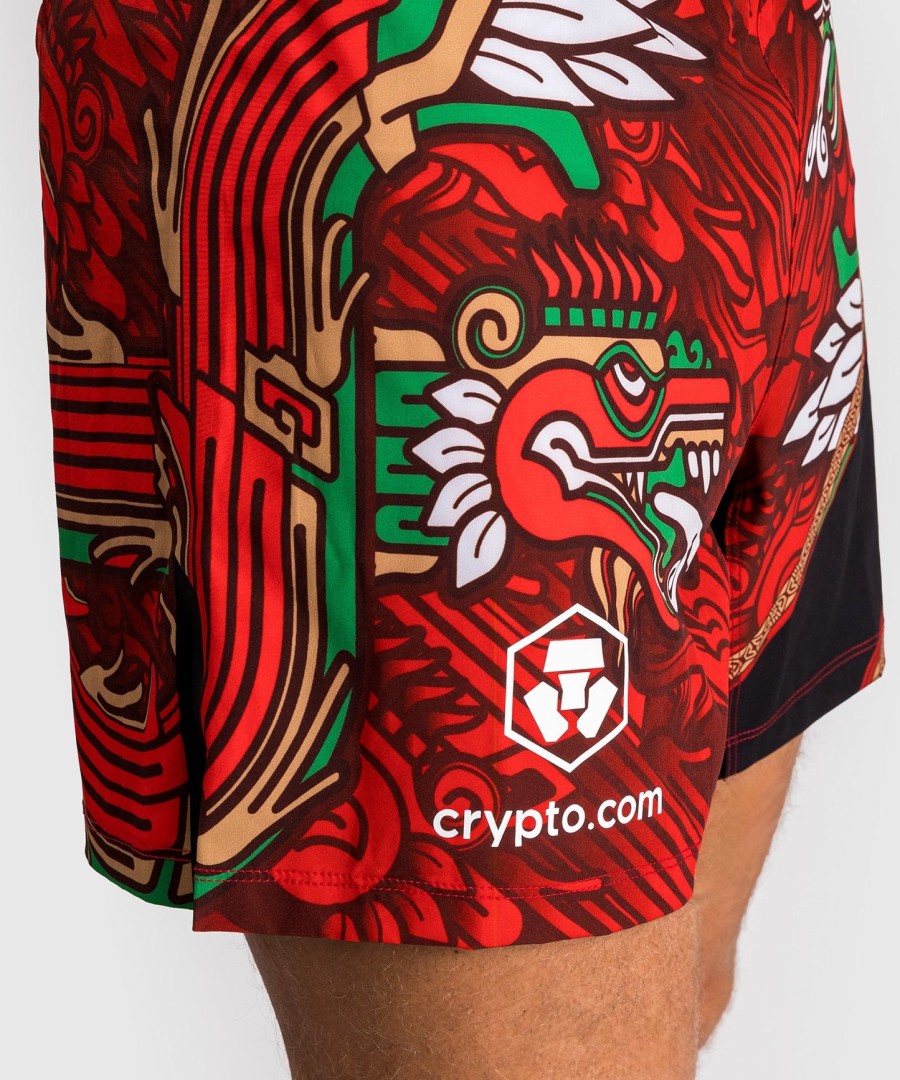 męskie spodenki ufc unrivaled marki venum red brandon moreno short fit fight short