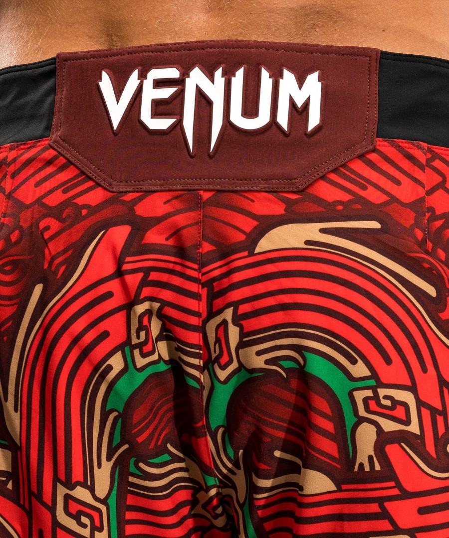 męskie spodenki ufc unrivaled marki venum red brandon moreno short fit fight short