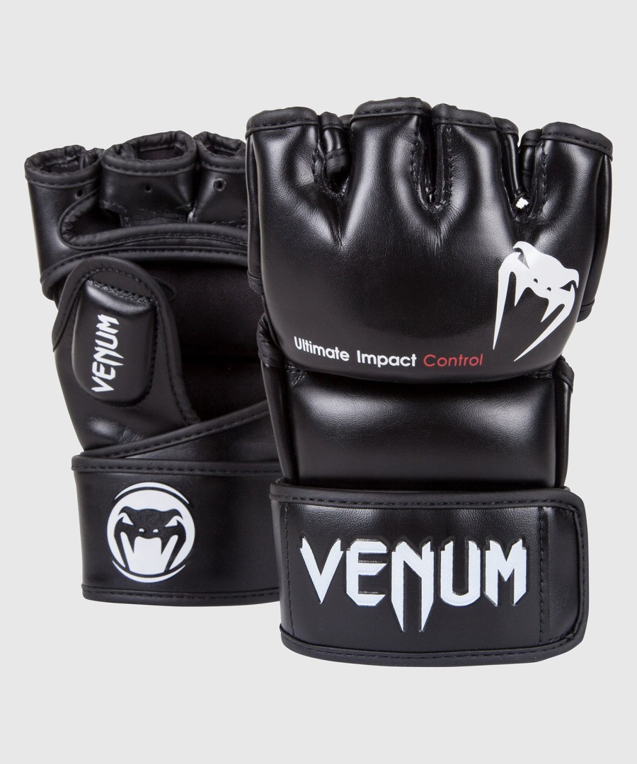 rękawice venum impact mma - skintex leather - czarne