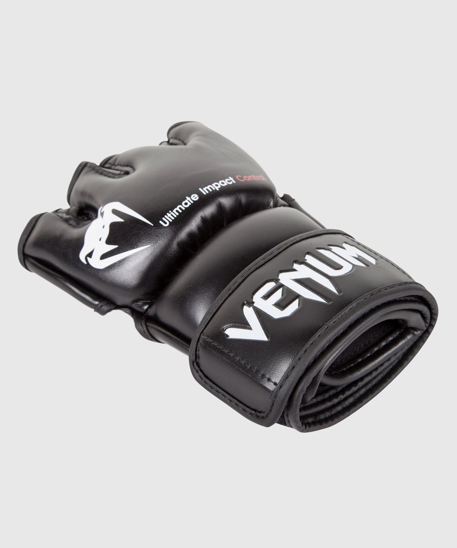 rękawice venum impact mma - skintex leather - czarne