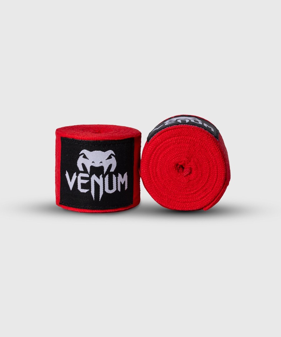 venum kontact boxing hand wraps - red - 4m 157 cali