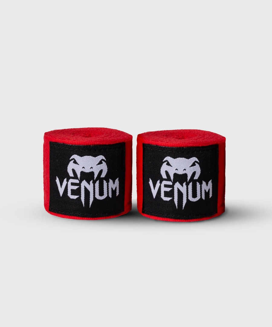 venum kontact boxing hand wraps - red - 4m 157 cali
