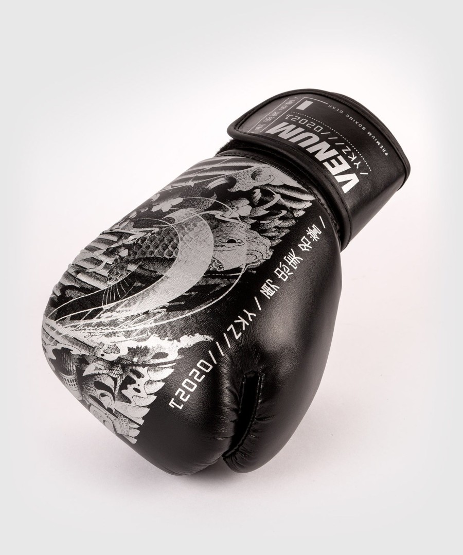 rękawice bokserskie venum ykz21 – dla dzieci – czarno-białe