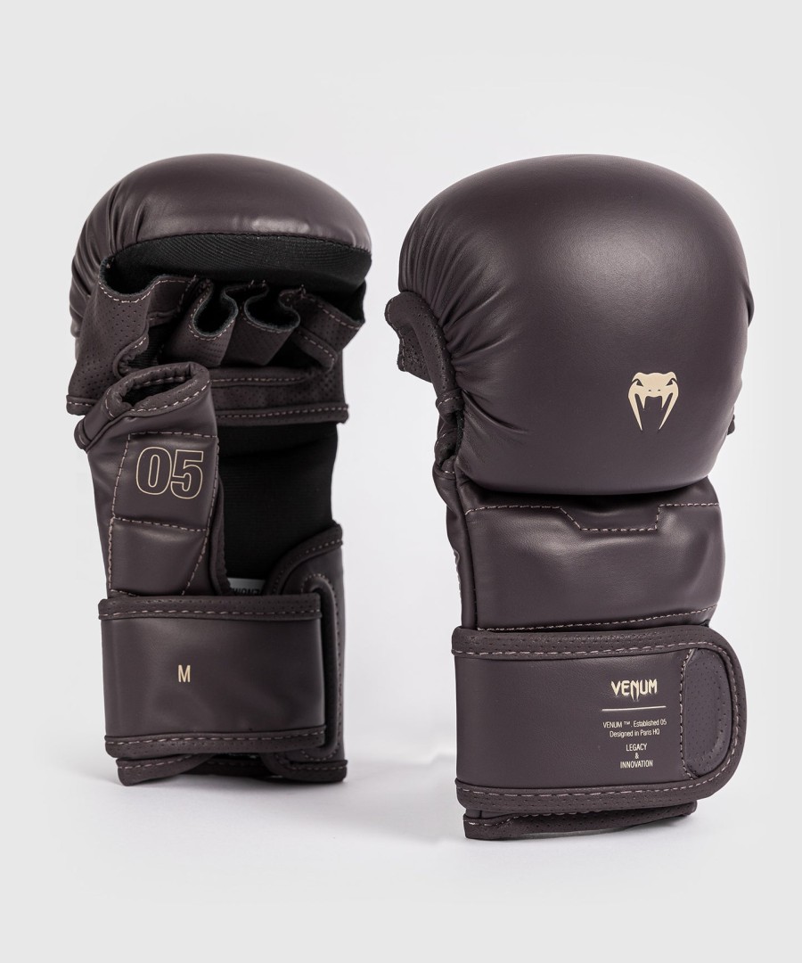 rękawice sparingowe venum impact evo mma - czekoladowe