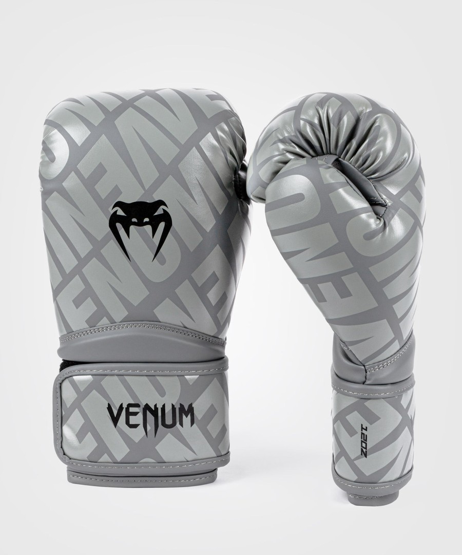 rękawice bokserskie venum contender 1.5 xt – szareczarne