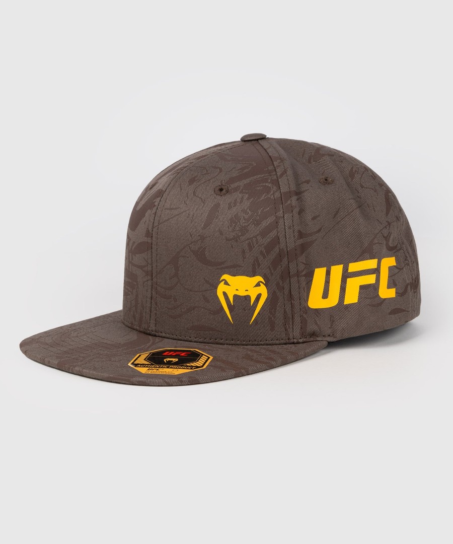 czapka bejsbolówka ufc fusion by venum fight week – brązowo-ziemista