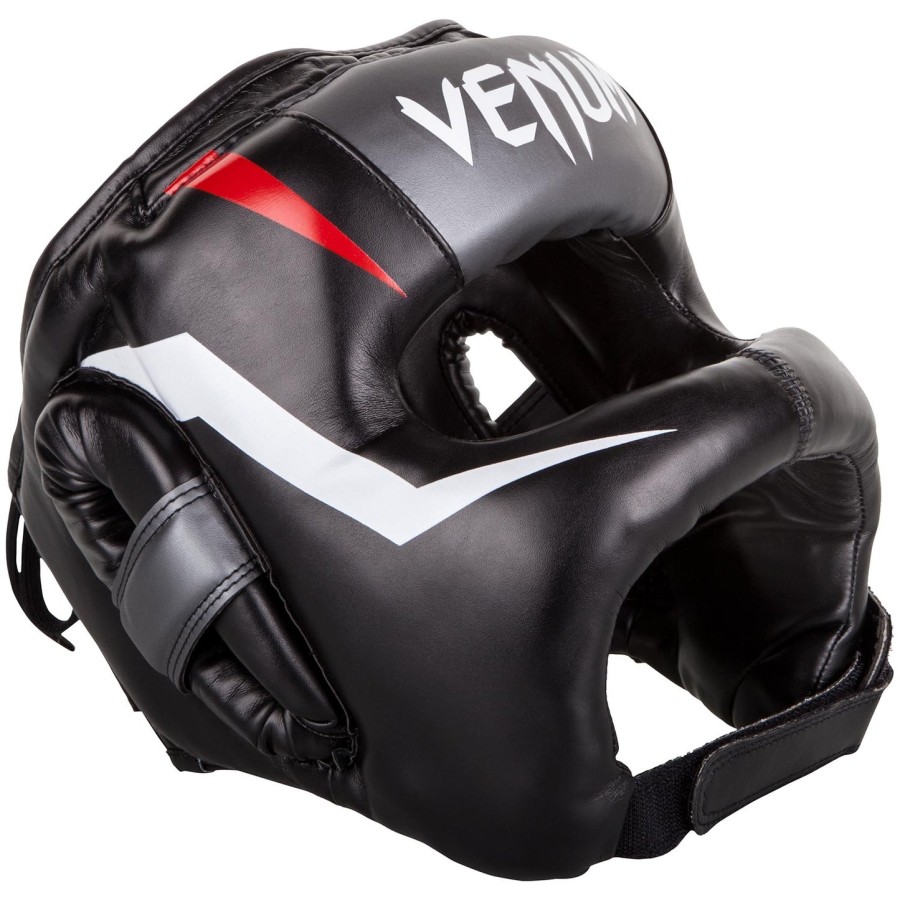 venum elite iron headgear - czarny