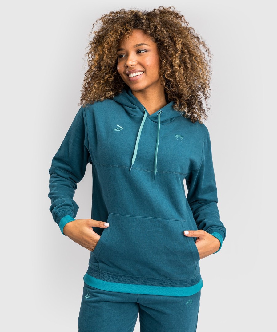 bluza z kapturem venum x demi – błękit lazurowy