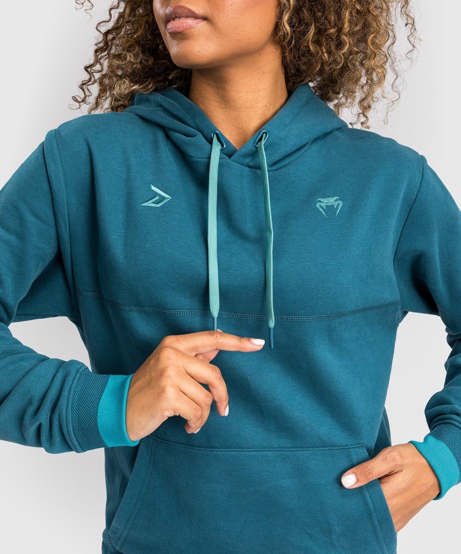 bluza z kapturem venum x demi – błękit lazurowy