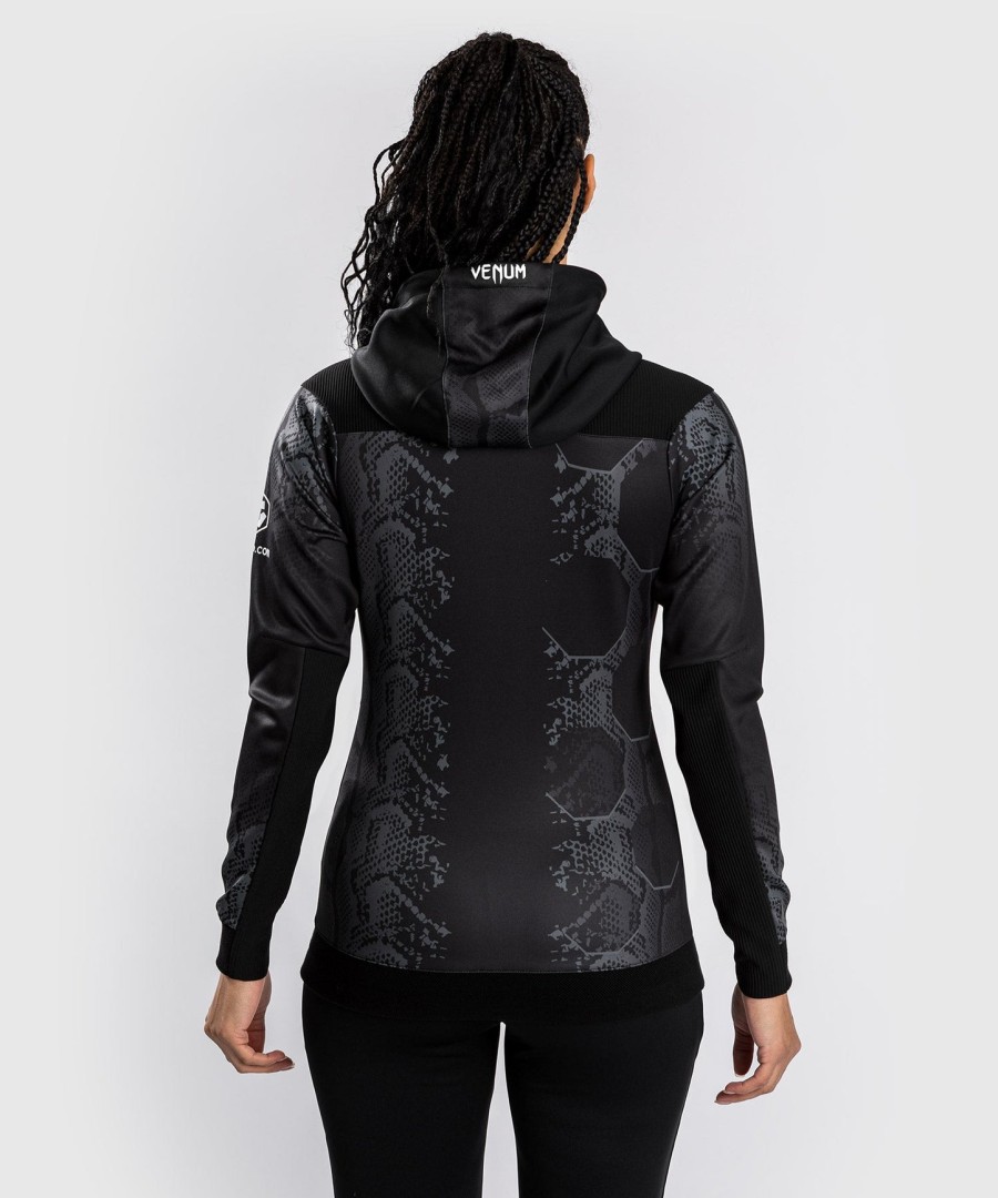 bluza z kapturem ufc adrenaline by venum authentic fight night women walkout – czarna